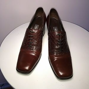 Bally Leather Lace-up Heels